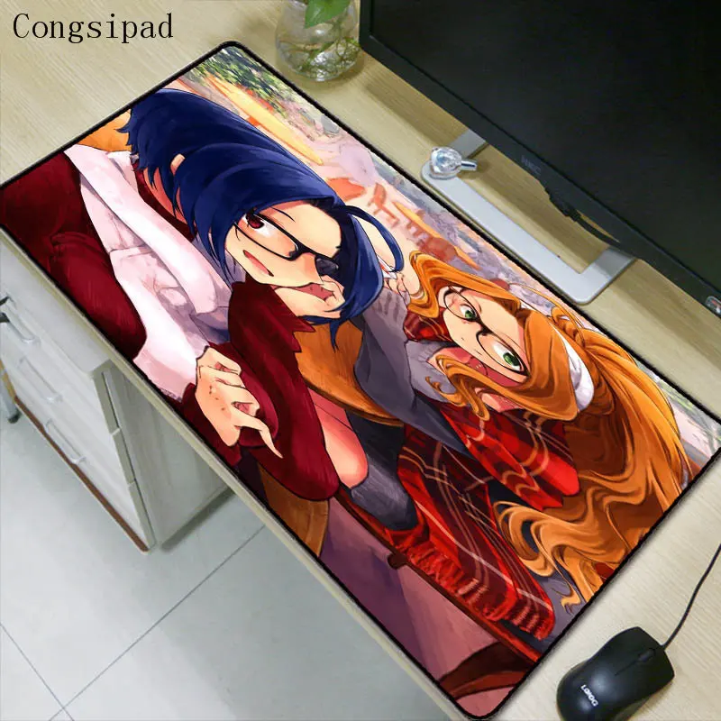  Japan Anime Girl Large Size Locking Edge Mouse Pads Gaming Speed Mousepad Computer Mouse Gaming Mat