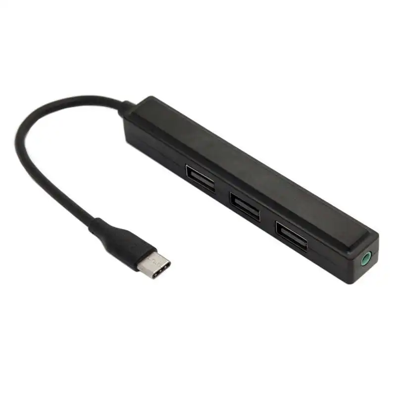Usb 3,1 type-C Usb-C до 3,5 мм аудио и 3 порта Usb 2,0 концентратор для ноутбука и телефона