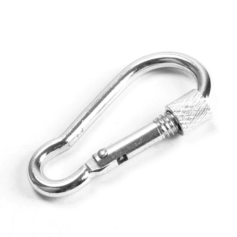 

5 Pcs/Set Screw Lock Carabiner Snap Hook Aluminum Alloy Clip for Outdoor Camping Hiking THJ99