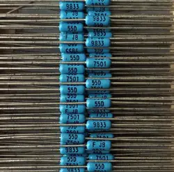 7.5k céu azul dale 1/4w 0.25w 1% metal filme resistor 7501f novo
