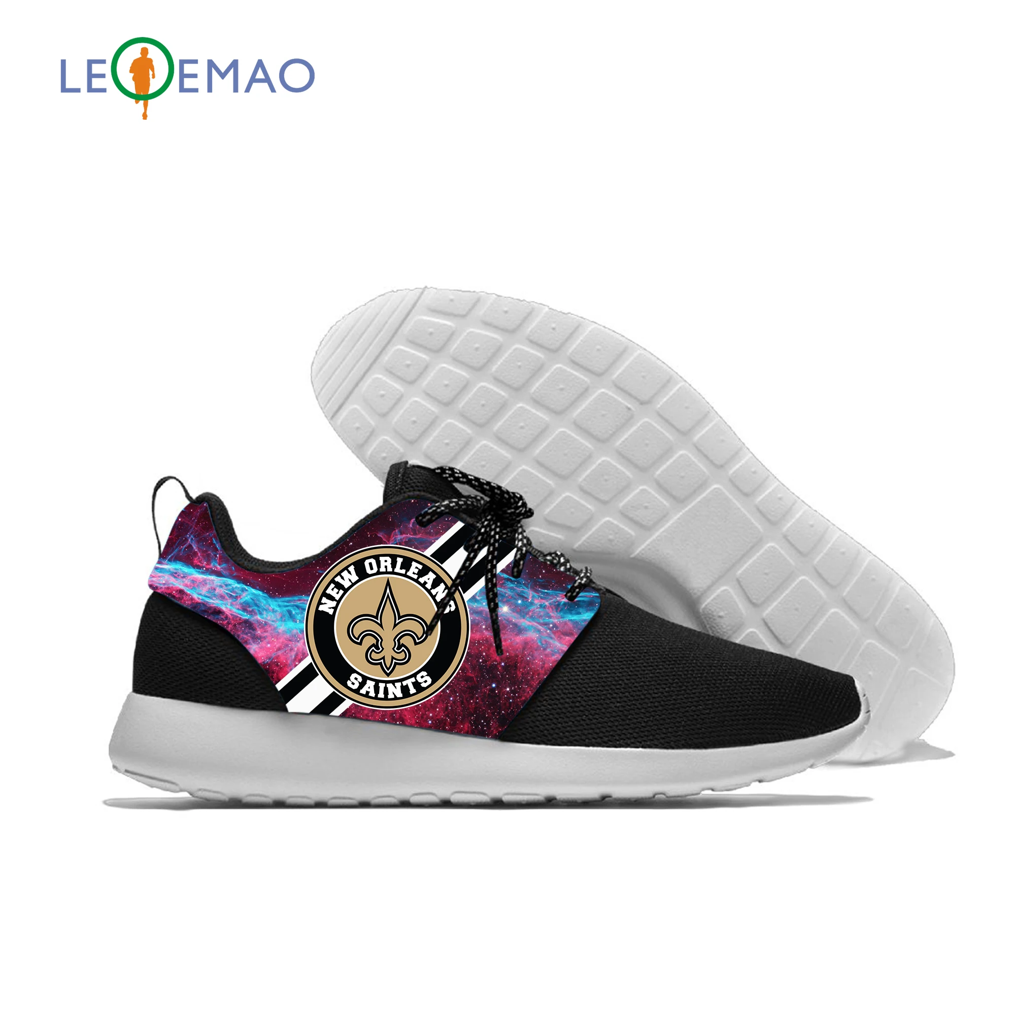 

Customized Men Shoes Saints Low Top Shoes Independent Design Sneakers Style Male Breathable Custom New Orleans Fans Shoes