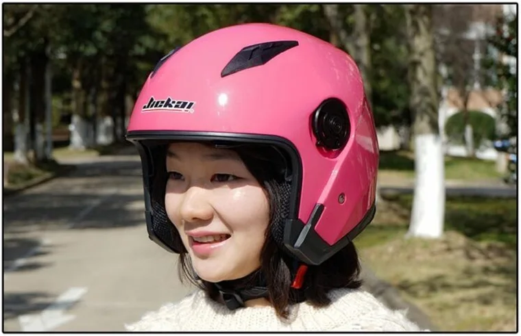 JIEKAI полулицевой мотоциклетный шлем с двойными линзами мотоциклетные шлемы из АБС-пластика с PC линзой козырек 9 цветов Размер M L XL XXL