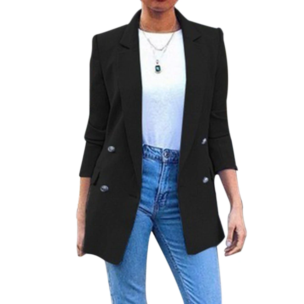 OEAK, весенне-осенние приталенные женские куртки с карманами, Офисная Рабочая куртка, пальто, элегантная деловая Женская куртка, chaquetas mujer invierno