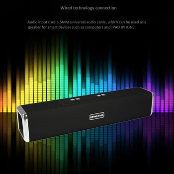 

Booms Bass L8 Bluetooth Speaker Wireless Loudspeaker Home Theater System Soundbar Radio
