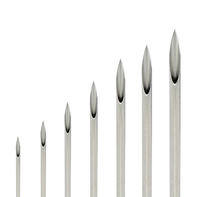 20 Aghi Da Piercing Sterili 16G | Acciaio Inox 316 | Per Orecchio, Naso, Ombelico E Labbra - Foto 3