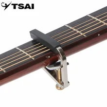 TSAI ментальный Капо-тюнер Chromeplate Capo музыкальный инструмент Аксессуары для гитары электрогитары Гавайские гитары Регулируемая прочная горячая распродажа