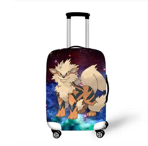 picture color 18-32 дюймов Pokemon Haunter Eevee Эластичный Защитный чехол для багажа, чехол для чемодана, пылезащитный чехол, Мультяшные аксессуары для путешествий - Цвет: picture color