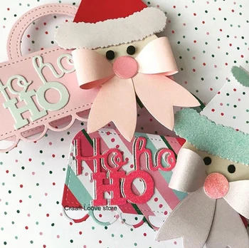 

Santa Christmas Navidad Neol Bow Bowknow Metal Cutting Die Stencils for DIY Scrapbooking album Decorative Embossing Paper Cards