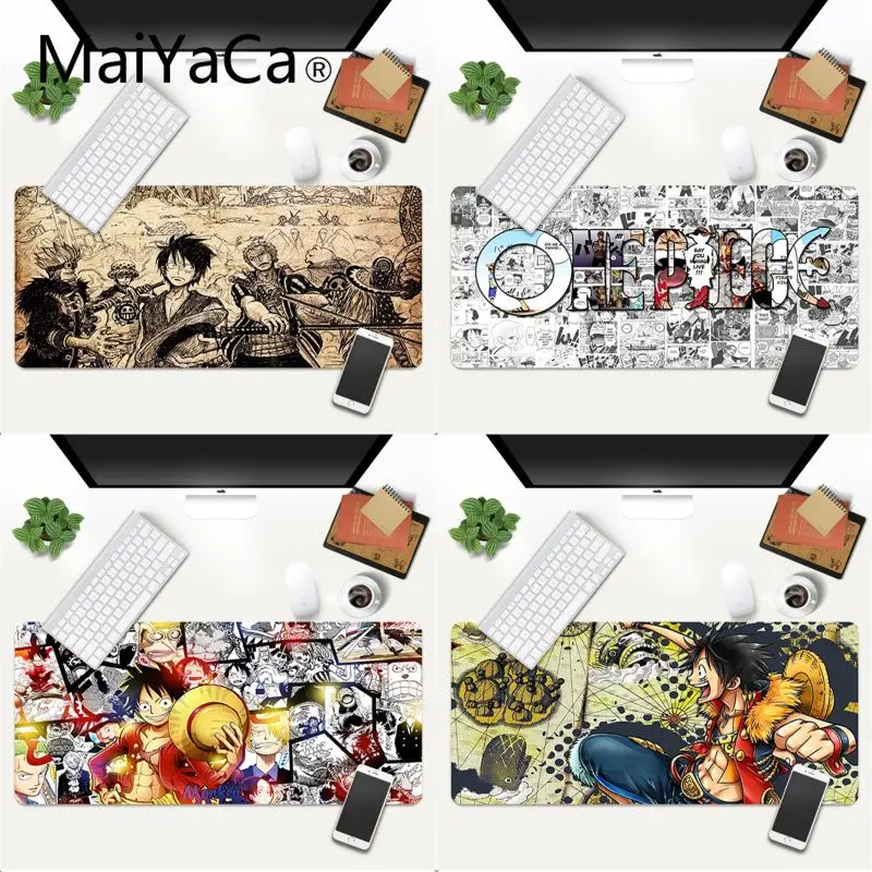 

MaiYaCa One Piece Rubber Pad to Mouse Game Anti-slip Rubber Gaming Mouse Mat xl xxl 600x300mm for Lol world of warcraft
