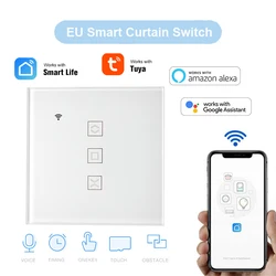 Smart WiFi Curtain Switch for Electric Motorized Curtain Blind Roller Shutter App Remote Control Schedule Google Home Alexa Siri