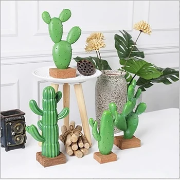 

Nordic Simulation Cactus Home Decoration Miniature Resin Desktop Plant Creative Decoration Photo Prop Creative Office Figurine
