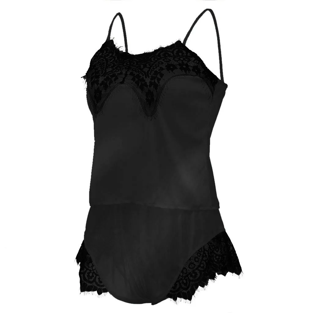 Сексуальное женское Белье Порно Babydoll нижнее бельё для девочек, одежда для сна, Для женщин платья из сатина с кружевами и горячий сексуальный пеньюар эротическое Искушение Lenceria, Детские пижамные комплекты интимных