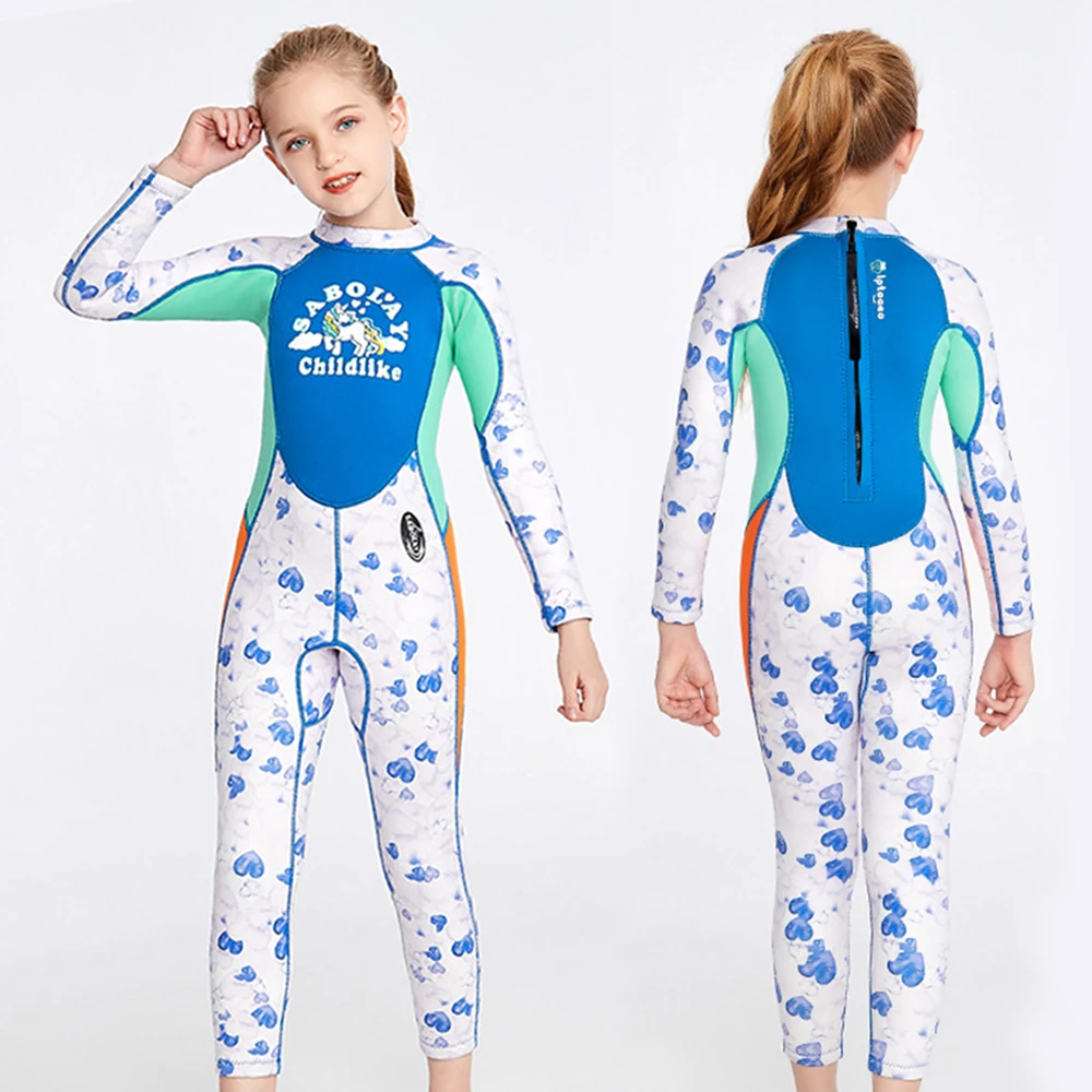 Swimsuit Children One Piece Beach Sun Protection Rash Guard Girls With Sleeves Swimwear Kids Swimming Surf Long Sleeve Swimsuit Rash Guard Aliexpress