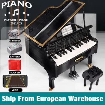 

Yeshin MOC- 13192 Creative Toys The 21323 App Control Motorized Playable Grand Piano Set Kids Toys Building Block Christmas Gift