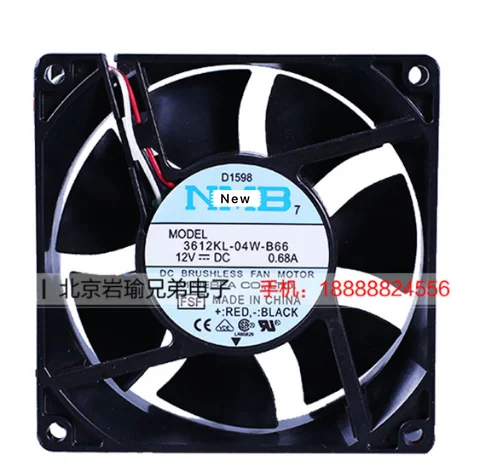 Для NMB-MAT 3612KL-04W-B66 FSF DC 12V 0.68A 3-контактный 92x92x32 мм вентилятор охлаждения сервера |