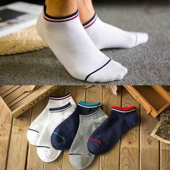 

5 Pair Men Sports Socks Invisible Short Ankle Socks Breathable Thin Boat Sock hh88