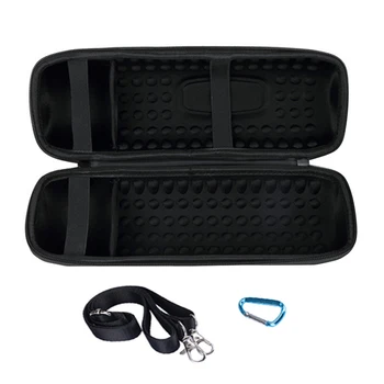 

Anti Scratch Carabiner Carrying Case Organizer EVA Bluetooth Speaker Storage Box Shockproof Shoulder Strap For JBL Charge 4