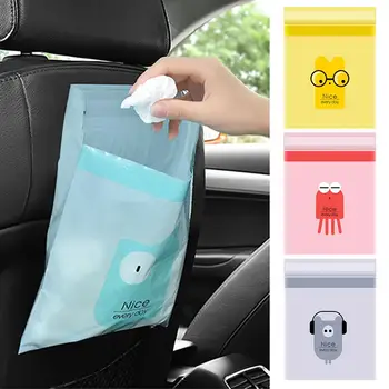 

Disposable 15Pcs/Pack Car Trash Bags Garbage Bag Sticking Type Auto Cleaning Bag Universal Car Home Office Bioplastics Material