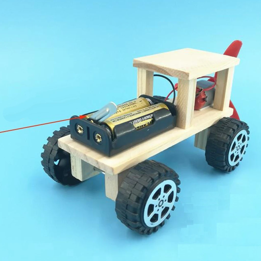 Mini Wind Powered Motor Robot Car/ Airplane, Wind Car DIY Puzzle Robot Kit, Windmilling DIY Robot Plane