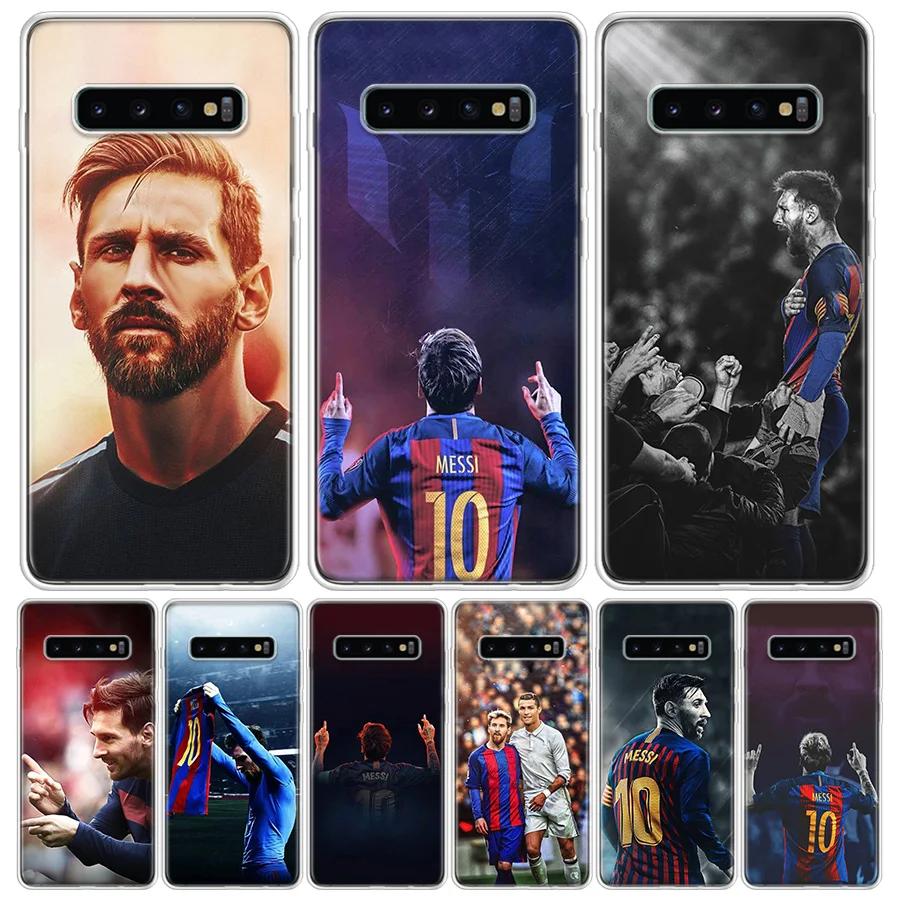 Месси крышка чехол для телефона для samsung Galaxy S10+ Note 10 9 8 S9 S8 J4 J6 J8 плюс S7 S6 корпус под плетенную сумку