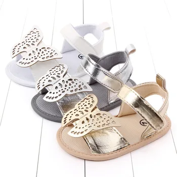 

2020 Summer Baby Sandals Cute Butterfly Baby Sandals PU Leather Sandals for Toddler Girls First Walkers