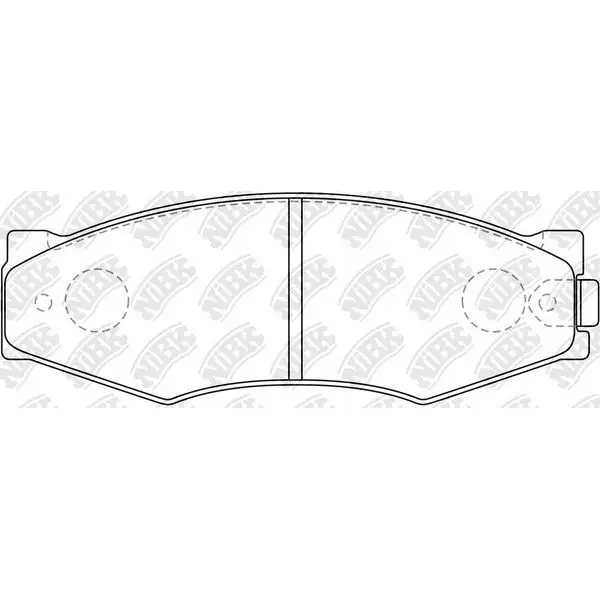 Колодки дисковые п.\ Nissan Bluebird 1.8-2.0D 84-88 NIBK PN2105
