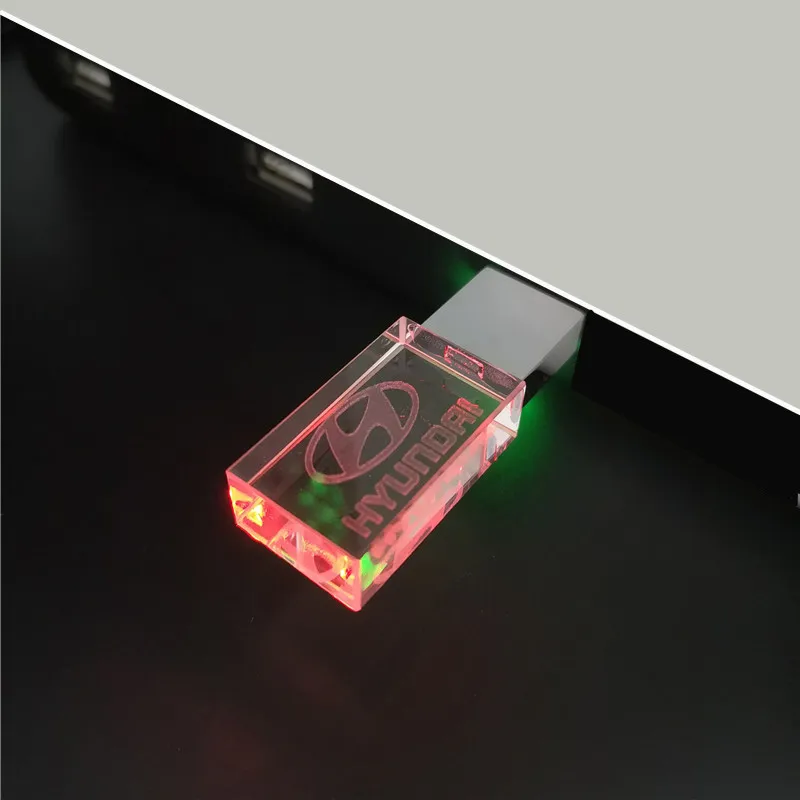 Hyundai Современные хрустальные металлический USB флэш-накопитель 8 Гб оперативной