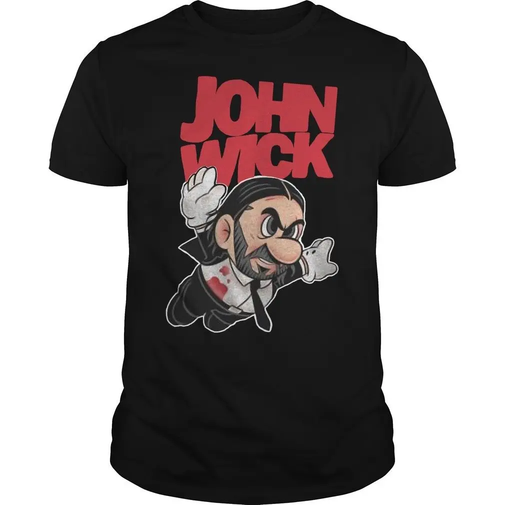 Футболка John Wick Fly размеры от S до 3XL Мужская футболка с принтом хлопковая коротким