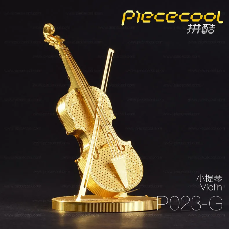 Piececool Металл DIY собранная модель 3D нанометр головоломка скрипка изысканный подарок