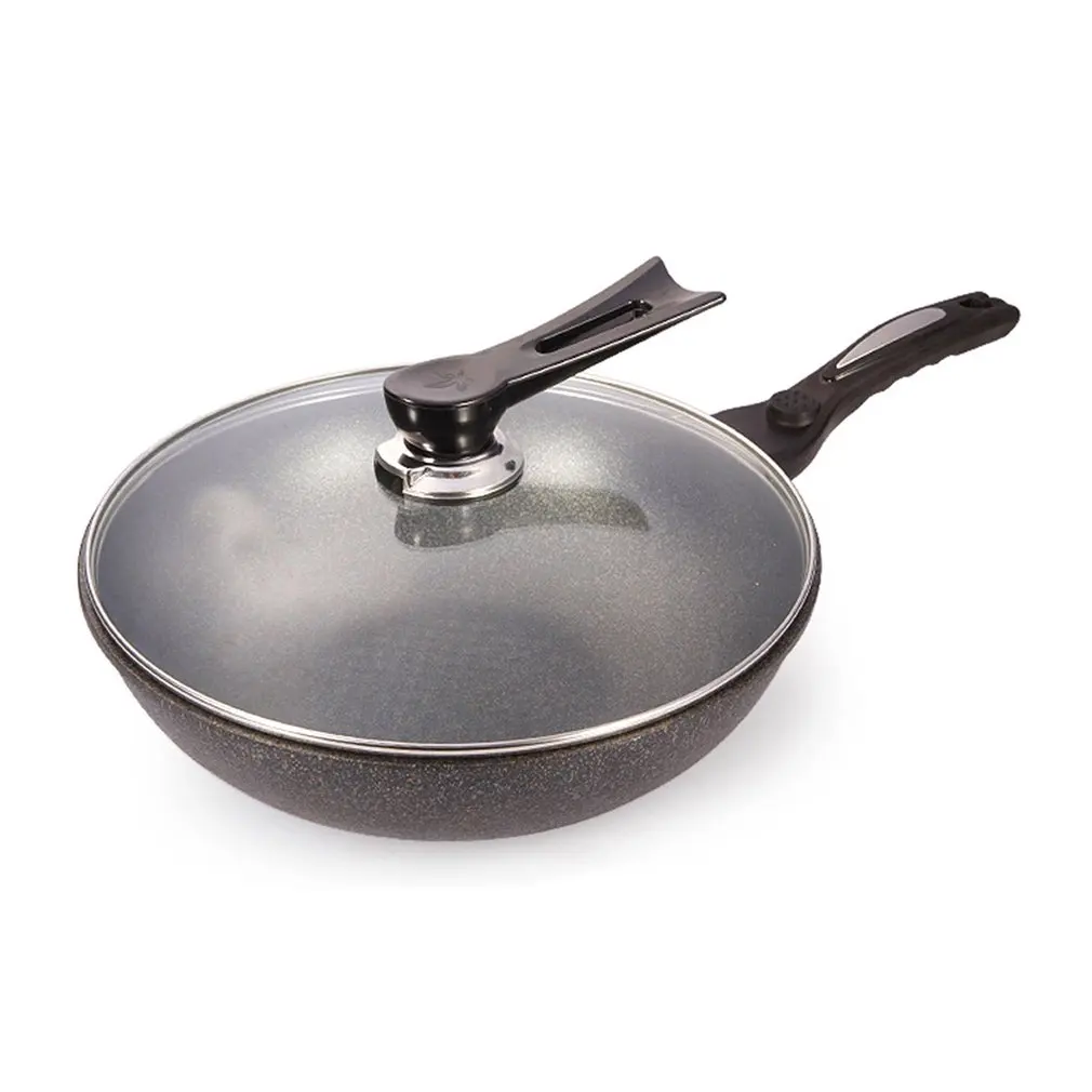 30 см домашняя кухонная посуда универсальная сковорода без масла-дыма домашняя кухонная металлическая железная антигорячая ручка сковорода для стейка