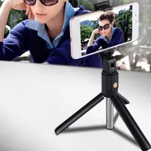 2 в 1 беспроводной мини выдвижной монопод Универсальный штатив для селфи встроенный многофункциональный кронштейн для прямой трансляции