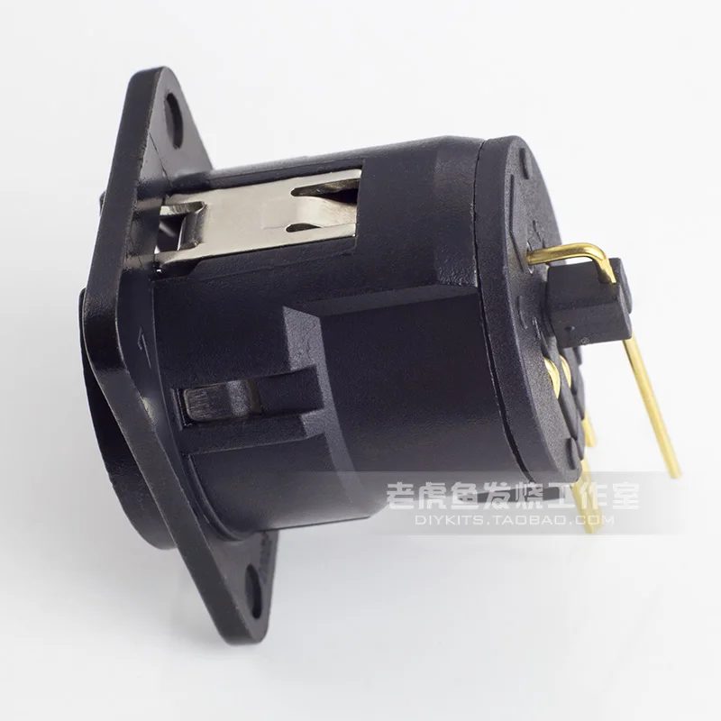 1 шт. NC3MD-H-B cannon XLR Мужской базовый разъем NEUTRIK позолоченный трехядерный угол 90 градусов Горизонтальная установка печатной платы