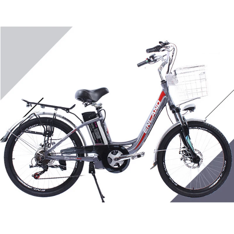 Discount new 24 inch 250w 48v electric bike variable speed double disc brake aluminum alloy e bike Lithium battery electric bicycle ebike 3