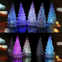 Акриловая елка цветные светодиодные лампы домашний праздничный Декор Рождественская лампа для Аксессуары для праздников Рождественский ночник
