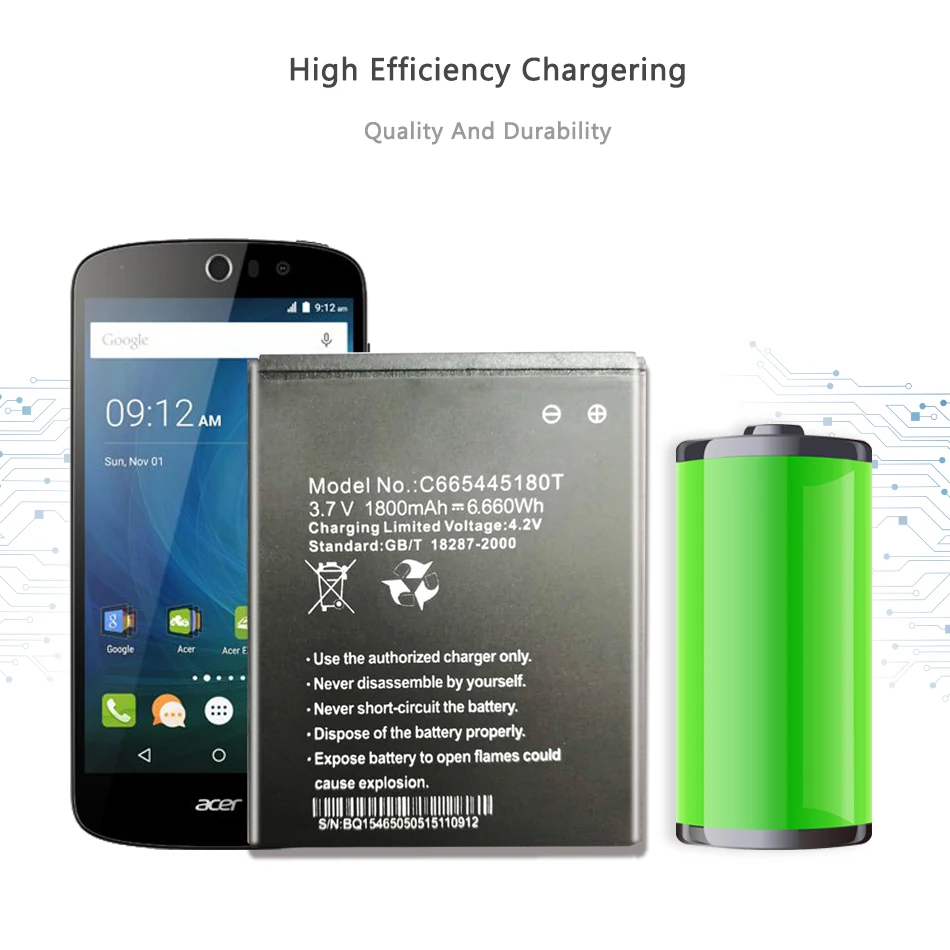 Rechargeable Laptop 1800 MAh Replacement C665445180T Battery For BLU NEO 4.5 D330L+ Baterij Batterie Cell Phone Batteries