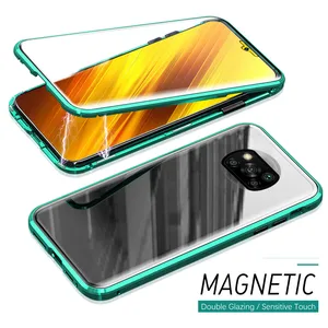 Image 1 - 360° full cover magnetic adsorption flip case for xiaomi poco x3 nfc pro shell armored protective coque xiomi poco x3 pro case