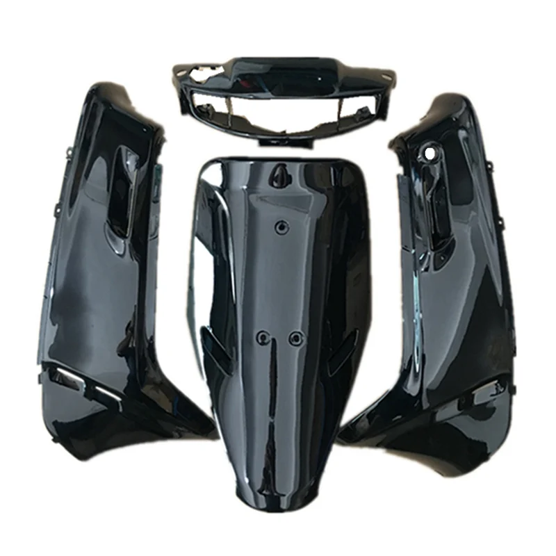 Черный Для HONDA DIO AF18 AF25 Обтекатели кузова мотоцикла Мотоцикл Скутер ABS пластик краска Обтекатель тела наборы - Цвет: Черный