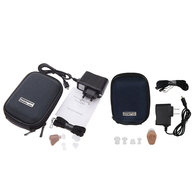 K 88 Hearing Aid Rechargeable Mini Hearing Aids Sound Amplifier Invisible Hear Clear For The Elderly Deaf Ear Care Tools