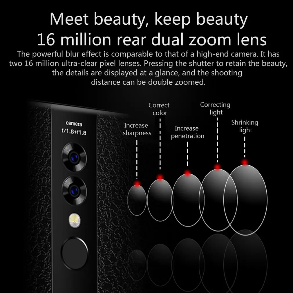 X23 6,2 дюймов смартфон 2+ 32 Гб мобильный телефон дисплей капли воды Тройная камера отпечатков пальцев распознавание лица смартфон