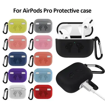 

14 Colors Silicone Case for AirPods Pro 3 Wireless Bluetooth Earphone Portable Headset Protective Case with Ring Holder