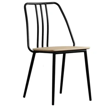 

Tea With Milk Coffee Shop Household Hollow Out Chair Continuous System Originality Metal Restaurant Dining Chair Bar Chair