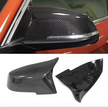 

1set Carbon Fiber Pattern Car Rearview Mirror Cover M3 Style Replace Caps For BMW F20 F21 F22 F23 F30 F32 FOR 1 2 3 4 SERIES