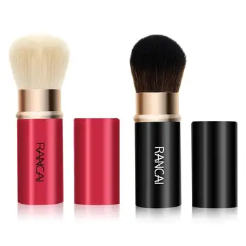 

1 Pcs Black/Red Retractable Makeup Brush Foundation Blush Loose Powder Travel Cosmetic Tool TSLM1