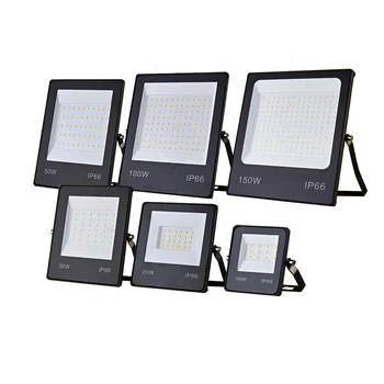 

10w 30w 50w 100w LED Flood Lights 220V Ultra-thin Floodlight 20w 150w Wall Spotlights Lamp Waterproof IP66 Outdoor Lighting