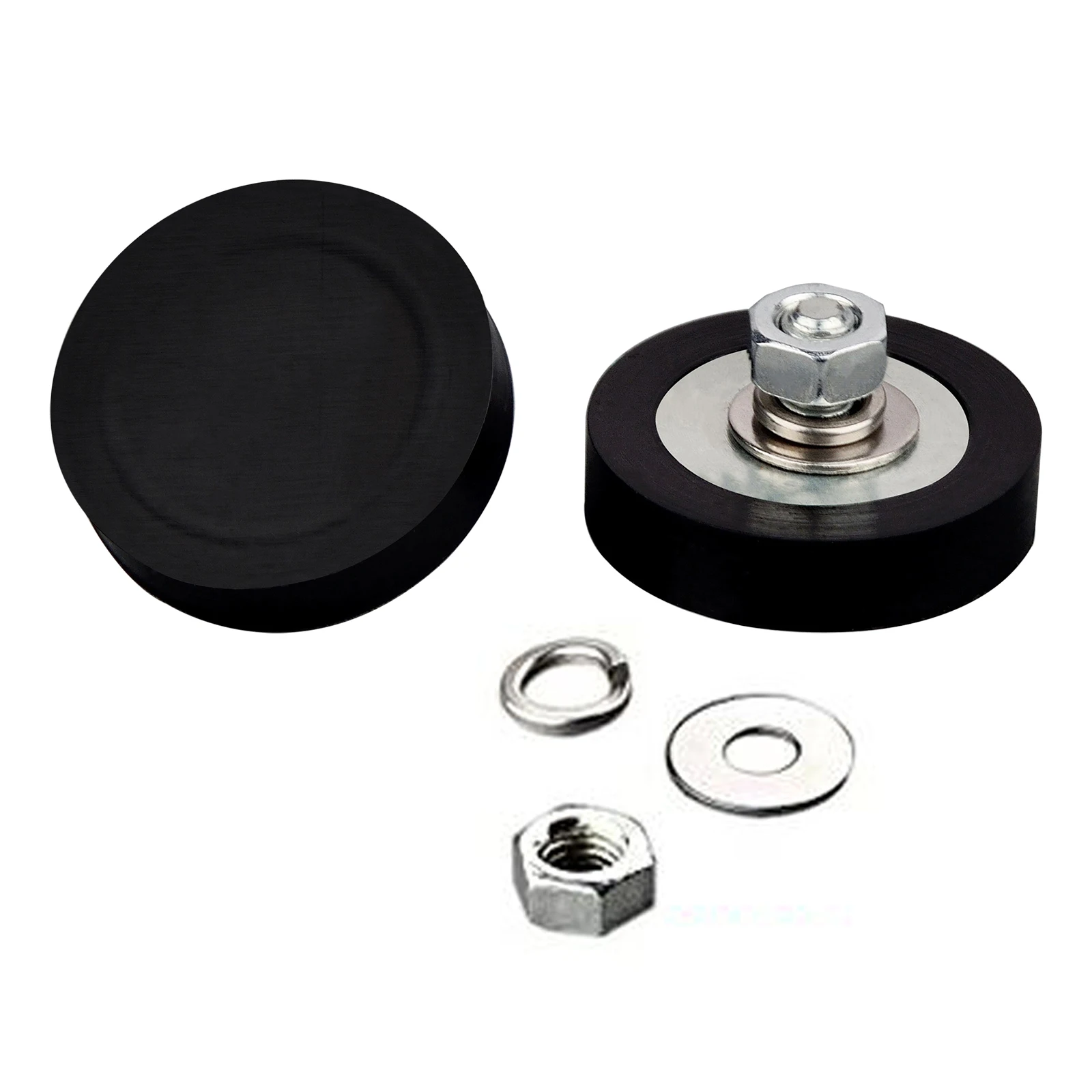 2 шт., мощный неодимовый магнитный диск 13 кг с резиновым покрытием, диаметр 32 мм, диаметр M6, Внешний протектор, зеркальная панель, камера, Многофункциональный магнитный горшок