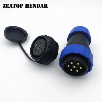 

5Set SP28 Waterproof 2 3 4 5 6 7 9 12 14 16 19 22 24 26 P Pin DIY Aviation Connector IP68 Power Cable Male Plug Female Socket