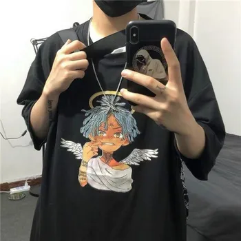 

NiceMix Korean t shirt women clothes oversized tshirt couple shirts cartoon printing young student class tops o-neck t shirt