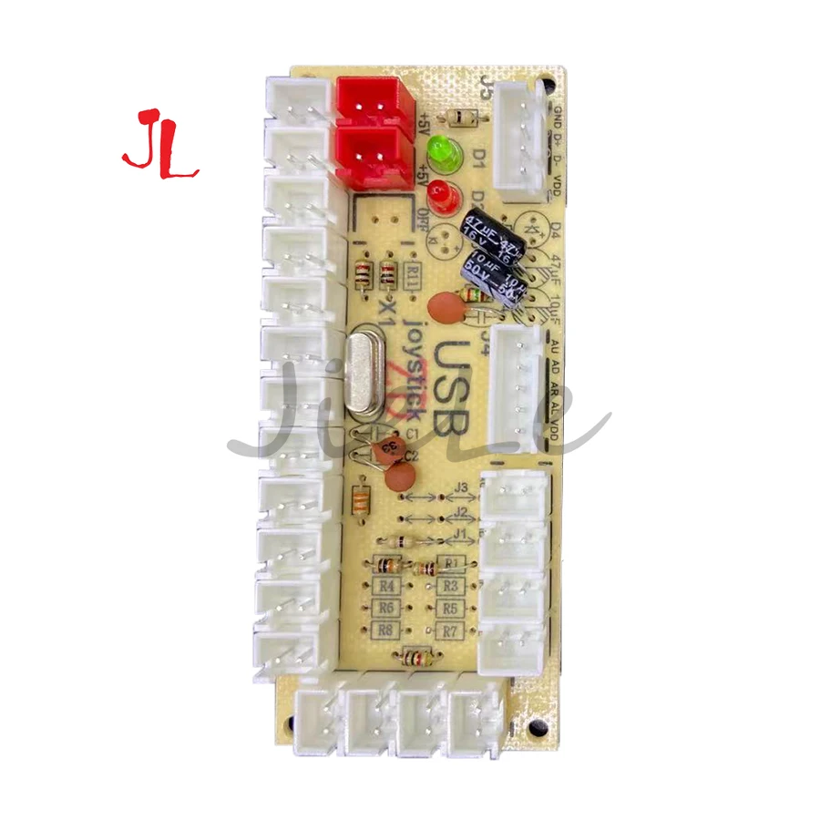 DIY 아케이드 게임 키트 제로 딜레이 보드 USB 인코더 PC, 라즈베리 파이 8 웨이 Happ 스타일 5 핀 조이스틱 컨트롤 2 플레이어 푸시 버튼