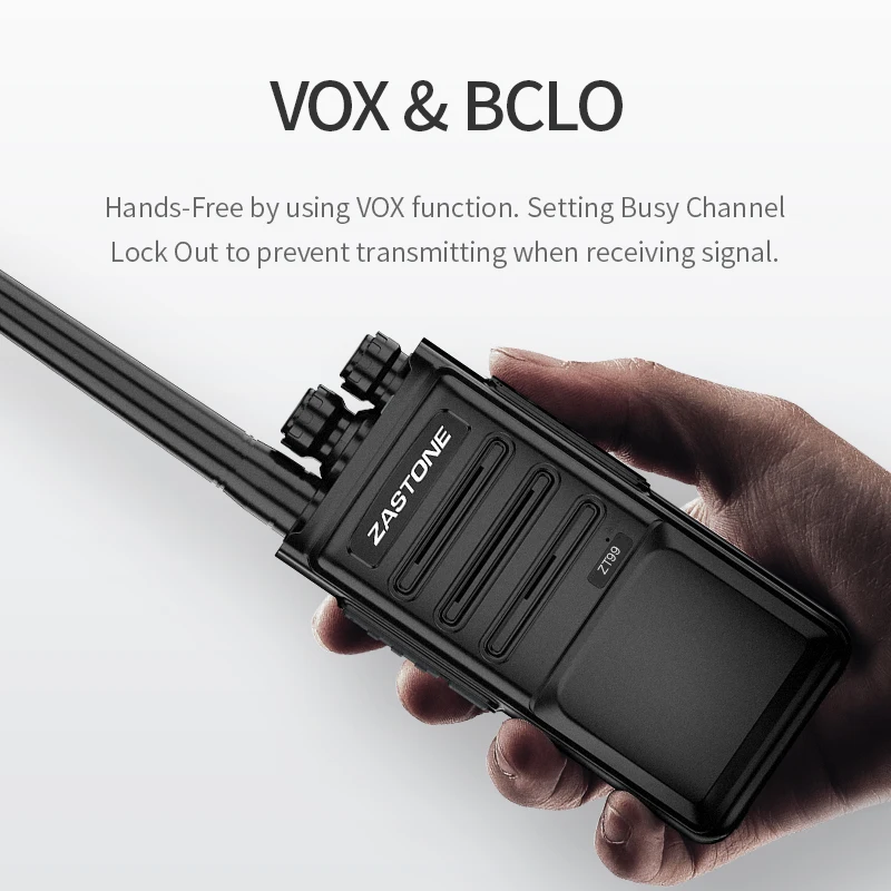 ZASTONE ZT99 рация Max 5 Вт радиоприемник 16 каналов UHF 400-470NHZ Портативное двухстороннее радио ZT99 рация радиоприемопередатчик