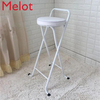 

New European High Stool Bar Stool Bar Stool Folding Fishing Stool Thickening High Chair
